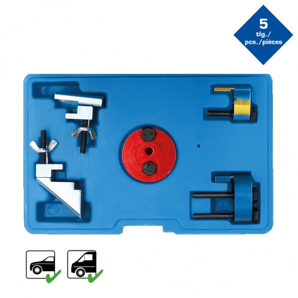 Brilliant Tools BT571080 Súprava náradia na montáž a demontáž klinových remeňov, 5 dielna